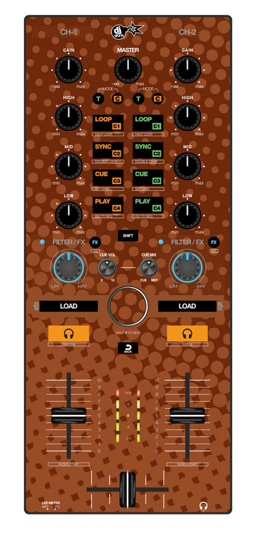 Reloop Mixtour Skin Gradienter Brown